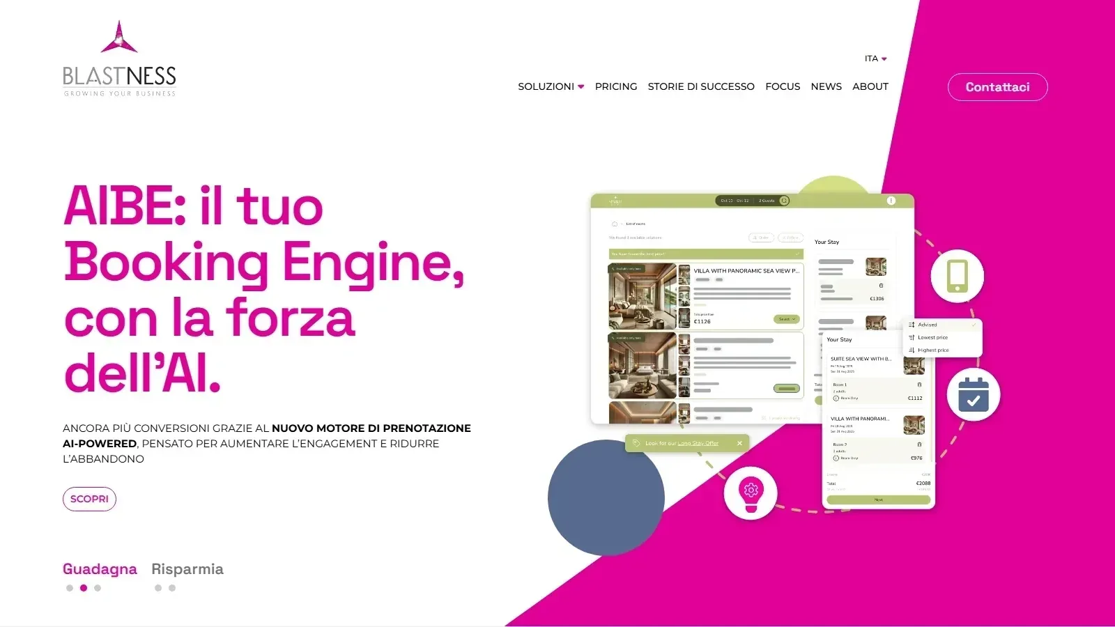Blastness homepage screenshot