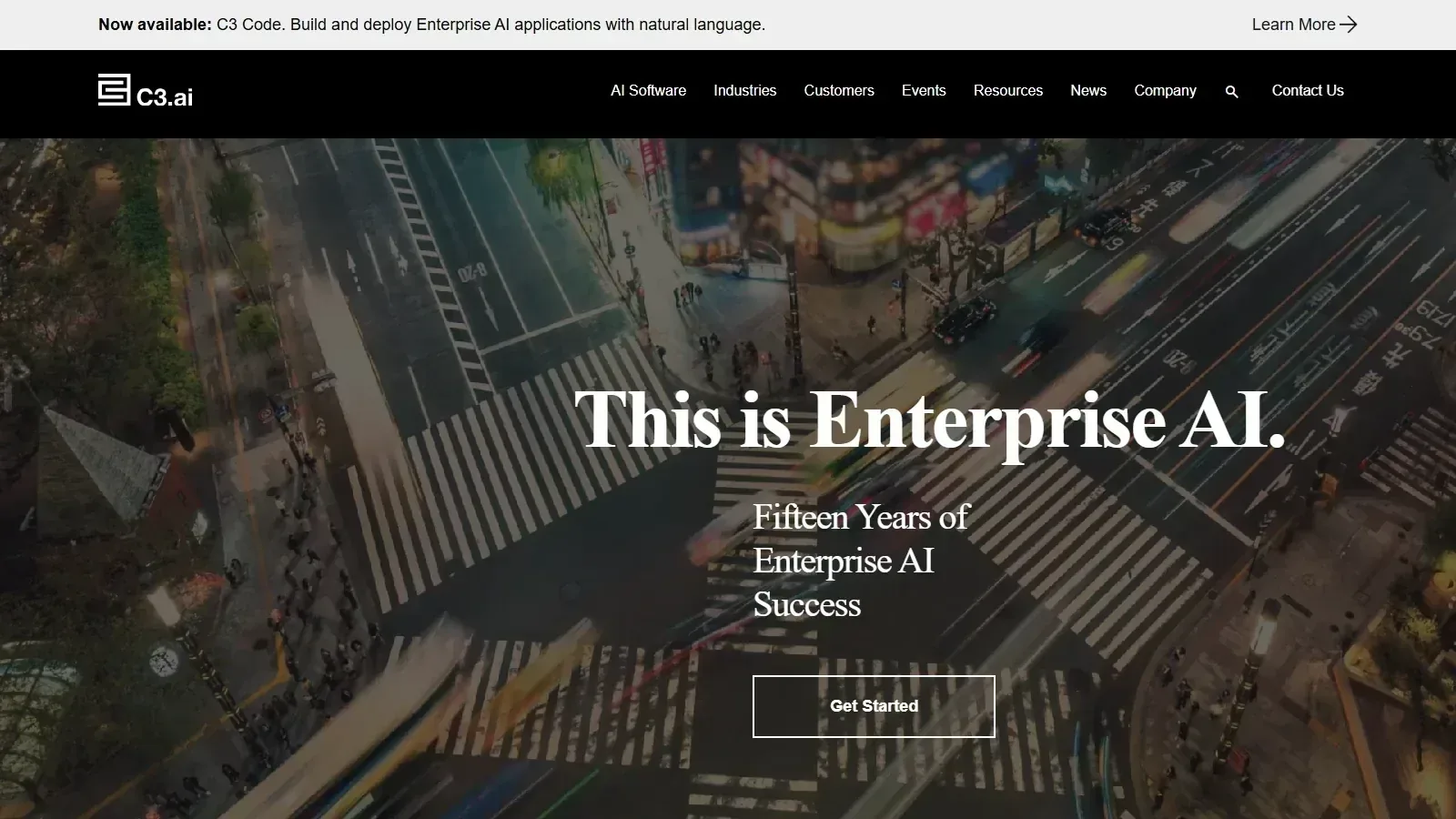C3.ai homepage screenshot