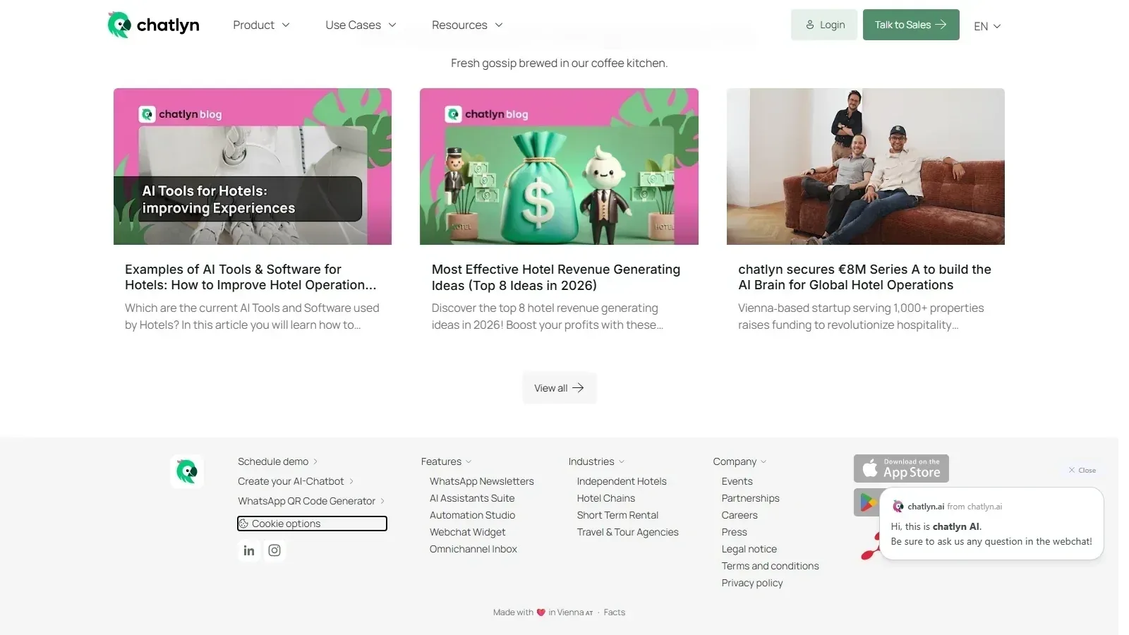 chatlyn homepage screenshot