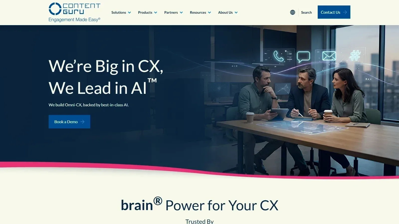 Content Guru storm homepage screenshot