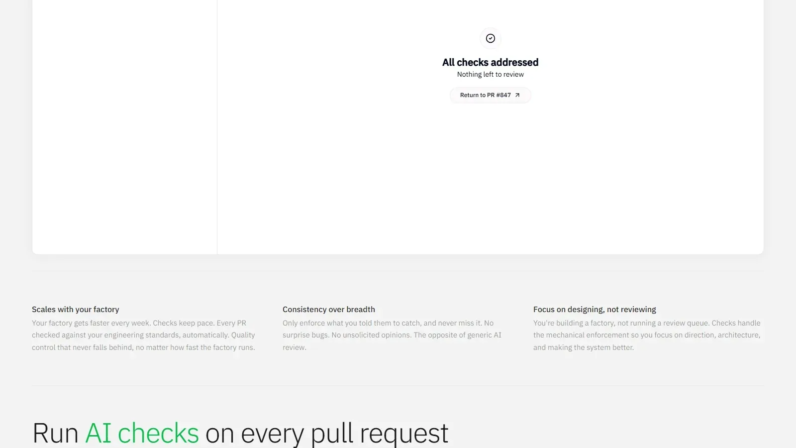 Continue homepage screenshot