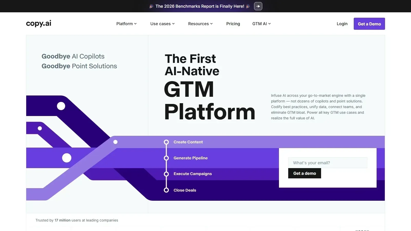 Copy.ai homepage screenshot