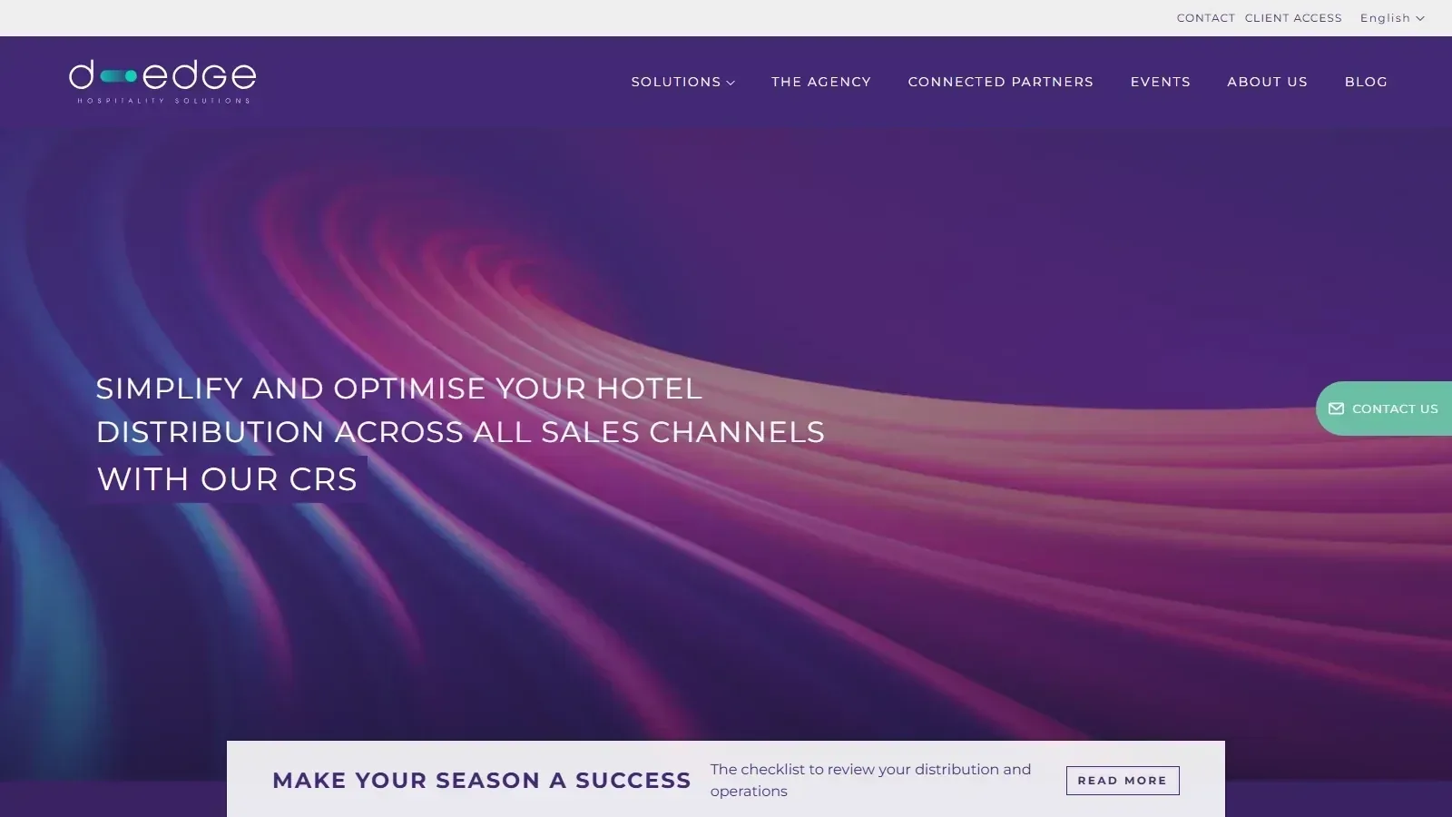 D-EDGE homepage screenshot
