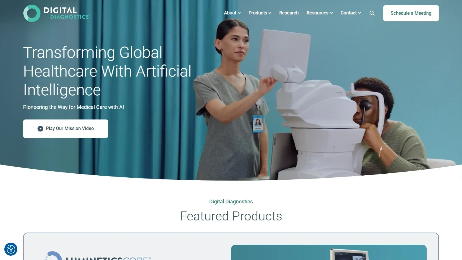 Digital Diagnostics homepage screenshot