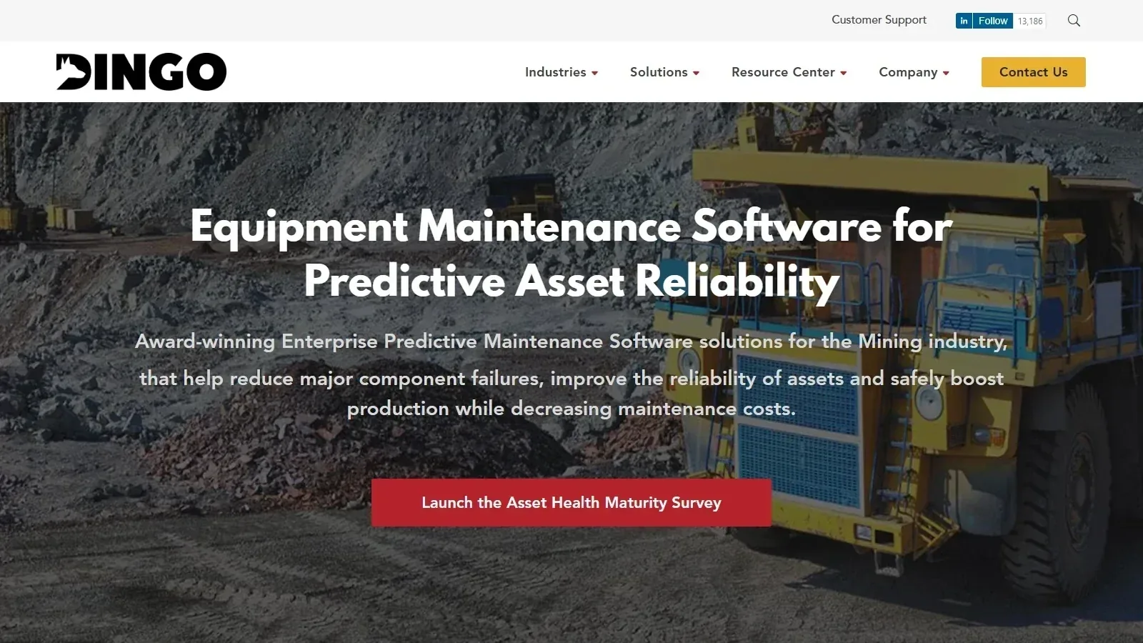 Dingo homepage screenshot