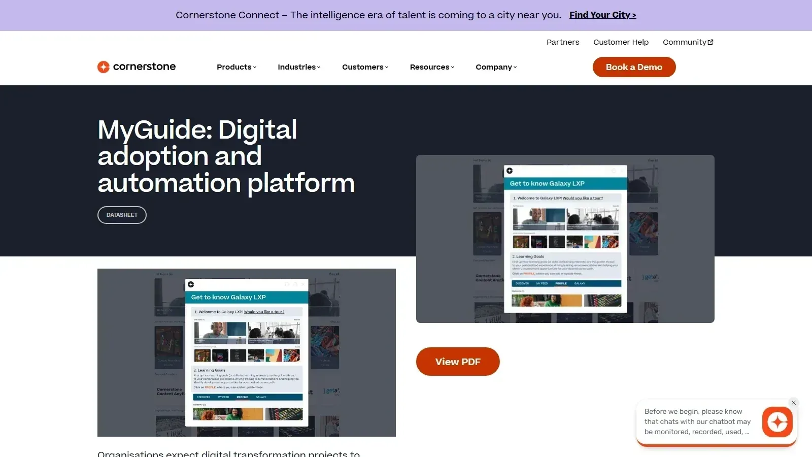 EdCast MyGuide homepage screenshot