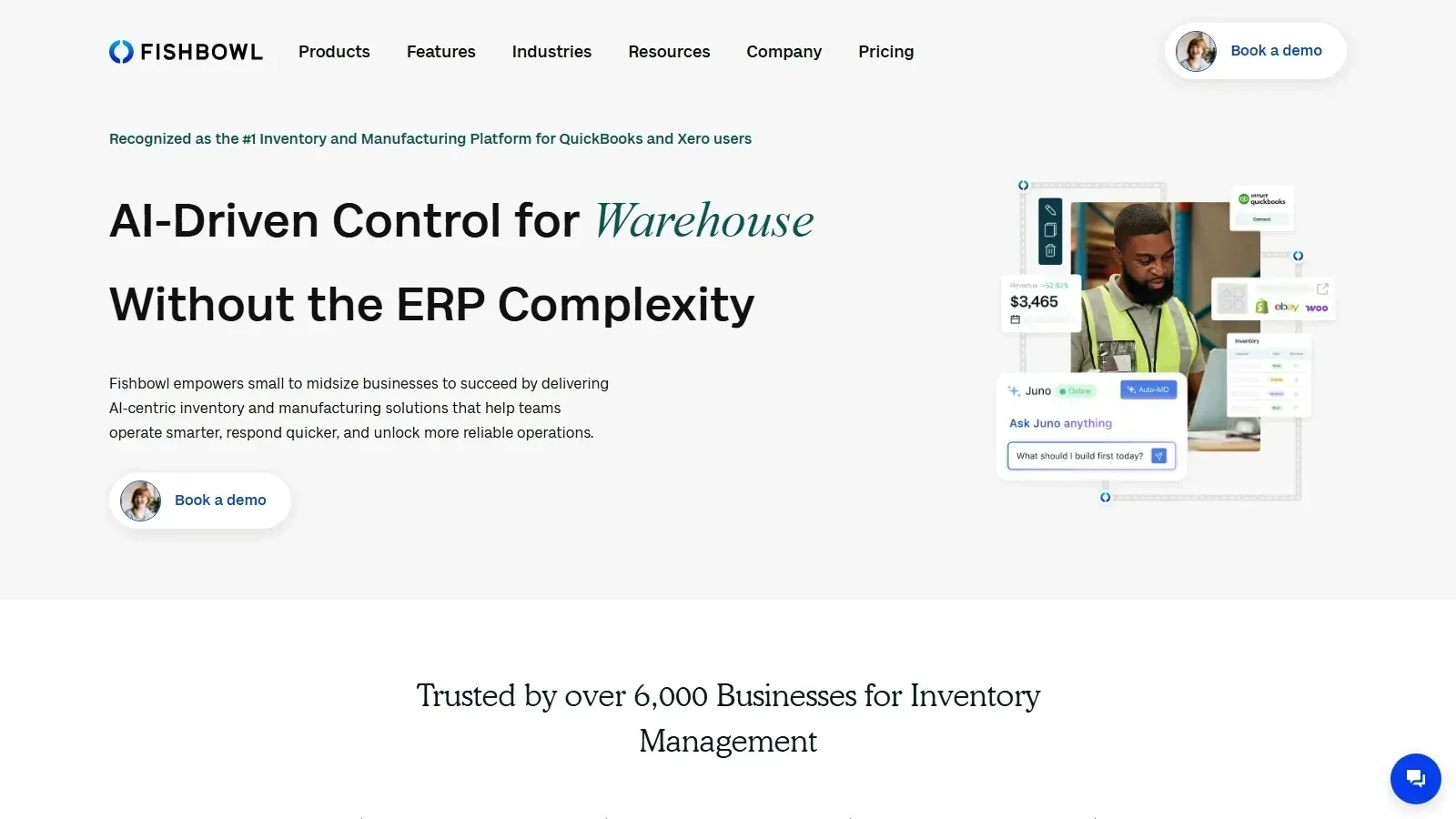 Fishbowl homepage screenshot