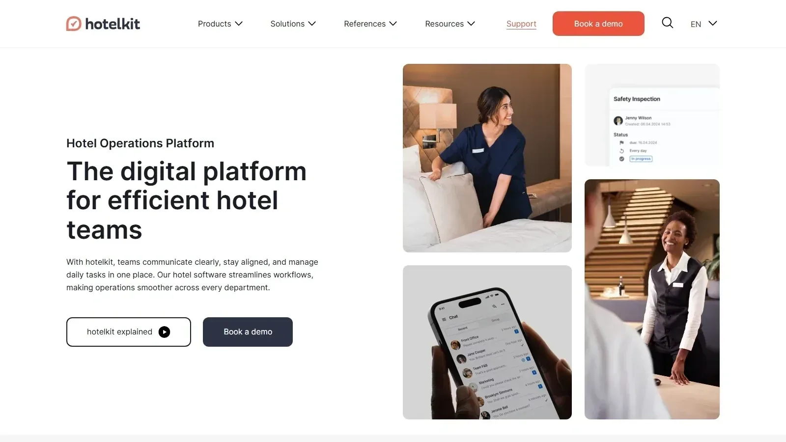 hotelkit homepage screenshot