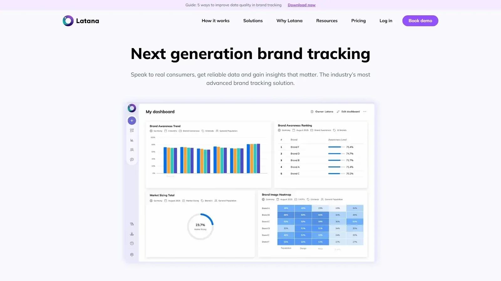 Latana homepage screenshot