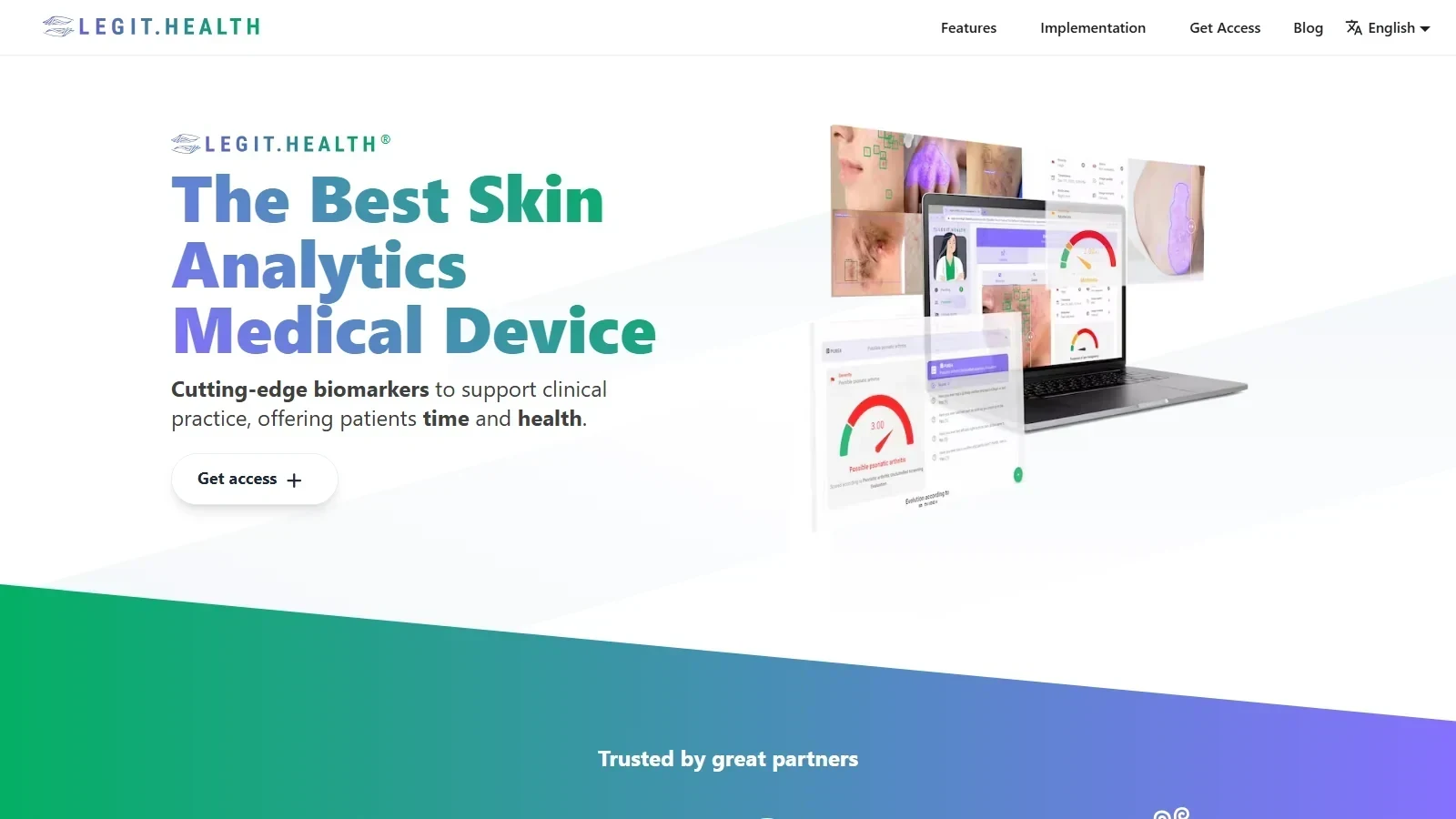 Legit.Health homepage screenshot