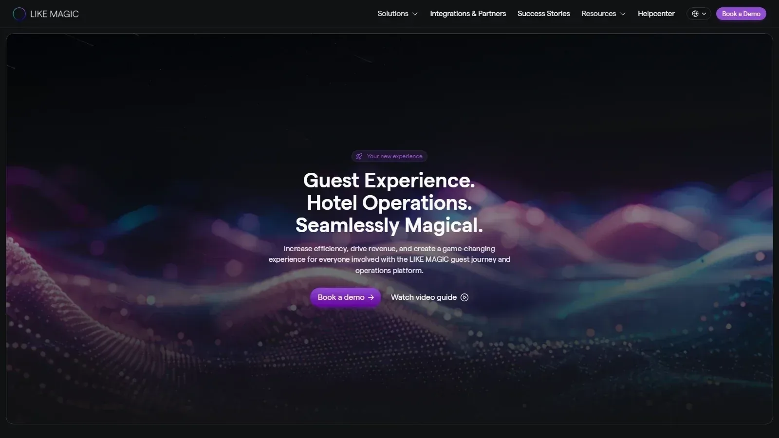LIKE MAGIC homepage screenshot
