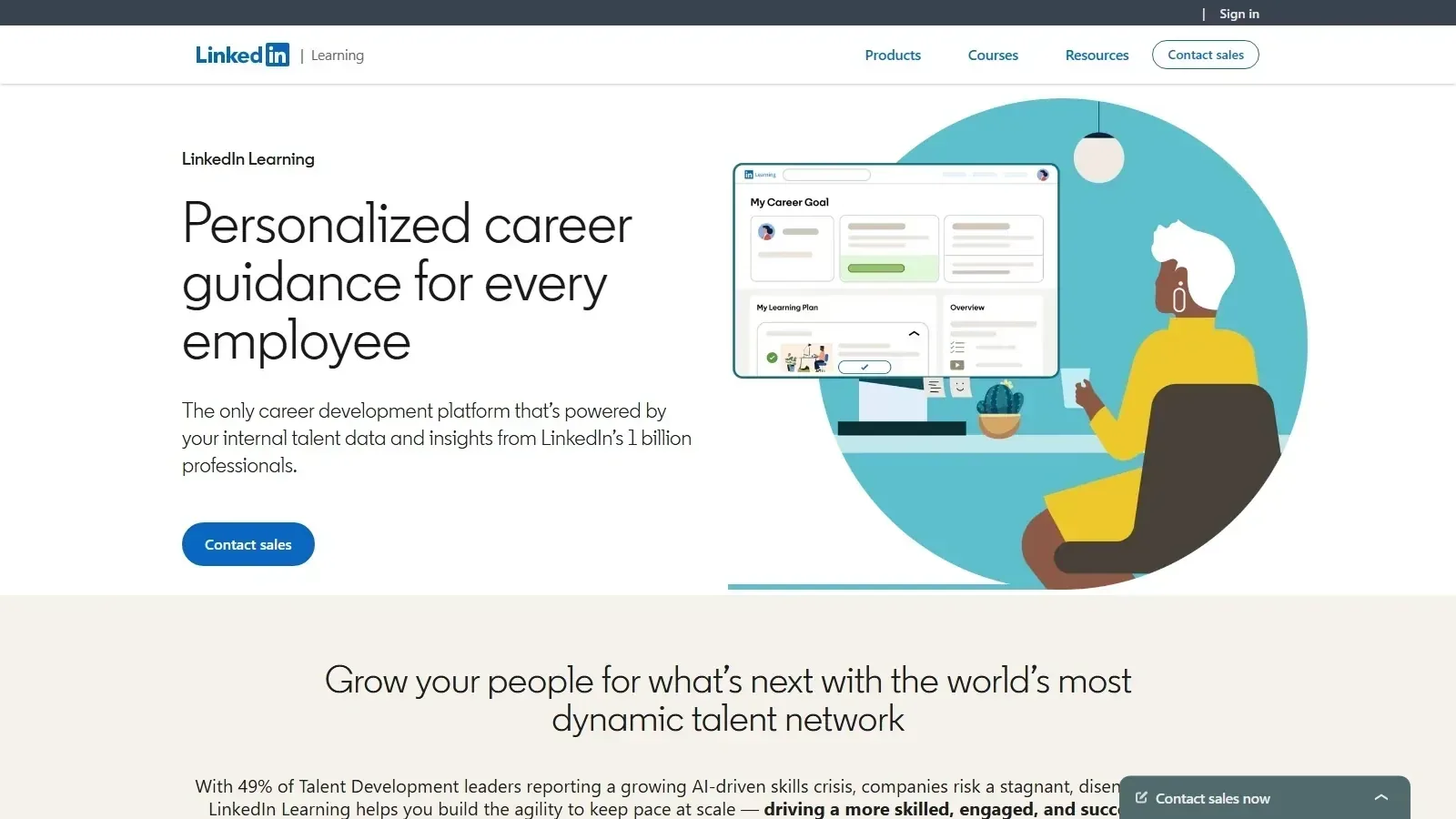 LinkedIn Learning homepage screenshot