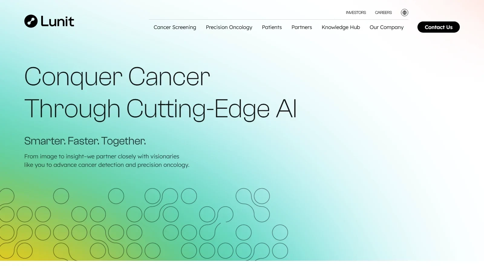 Lunit homepage screenshot