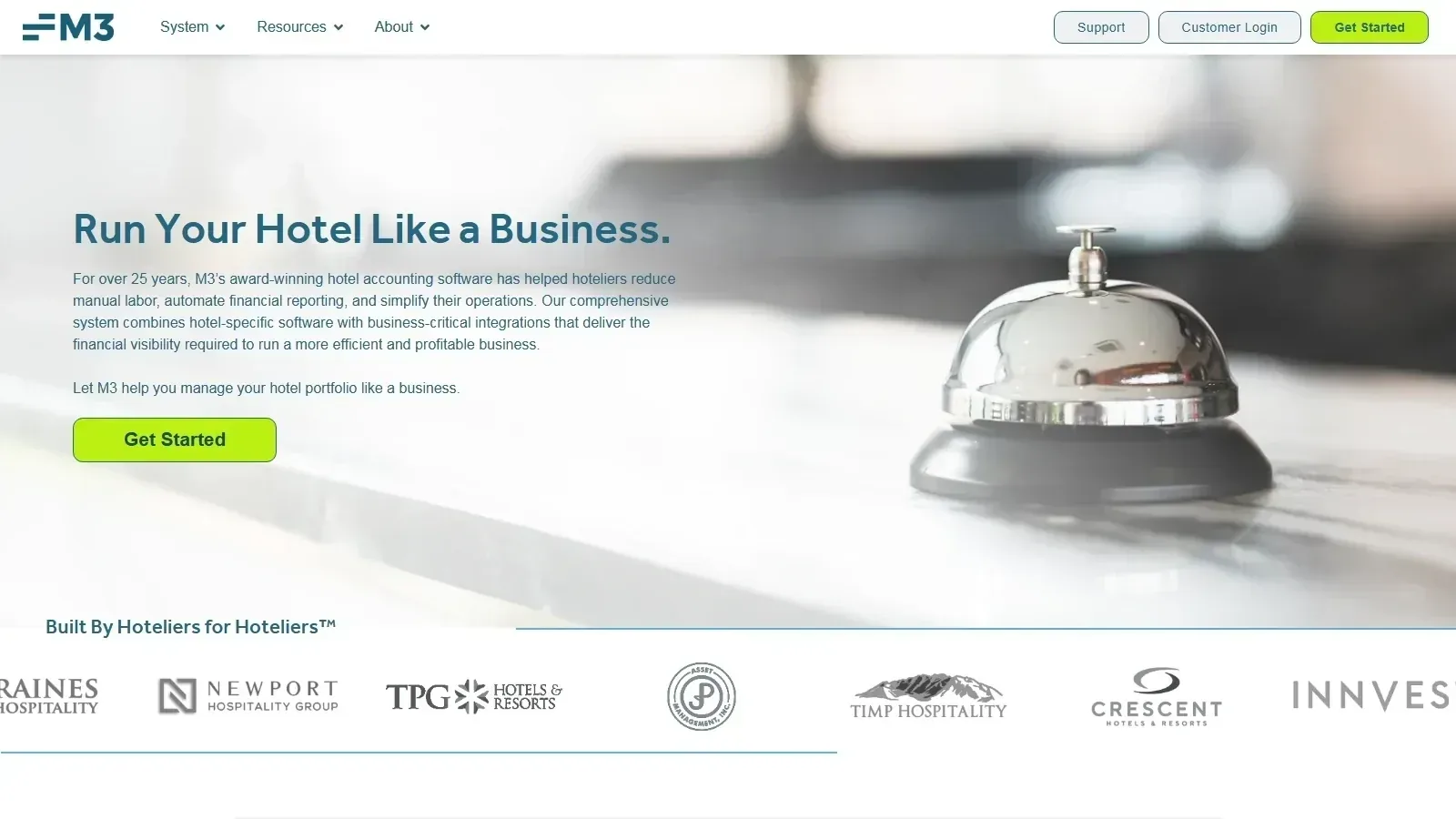 M3 homepage screenshot