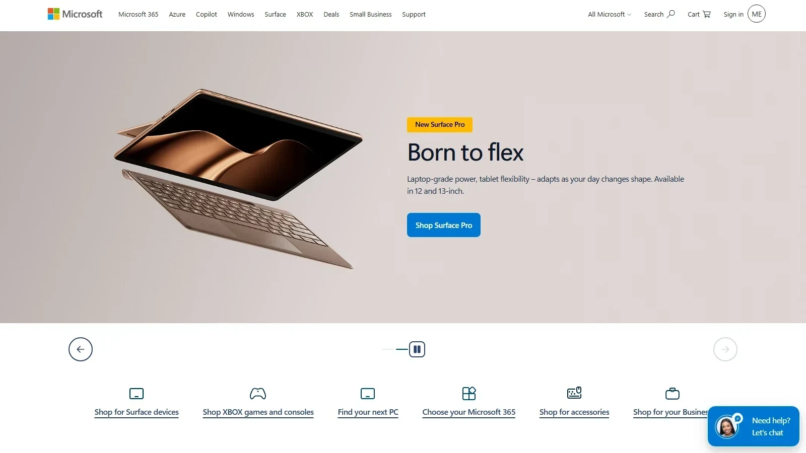 Nuance DAX Copilot homepage screenshot