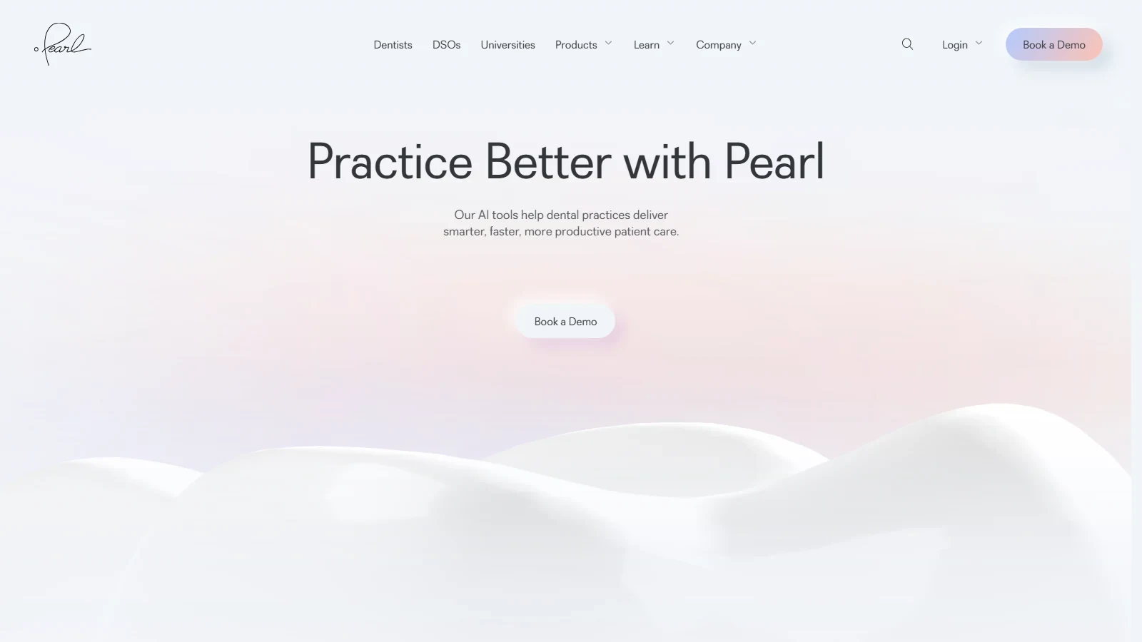 Pearl homepage screenshot