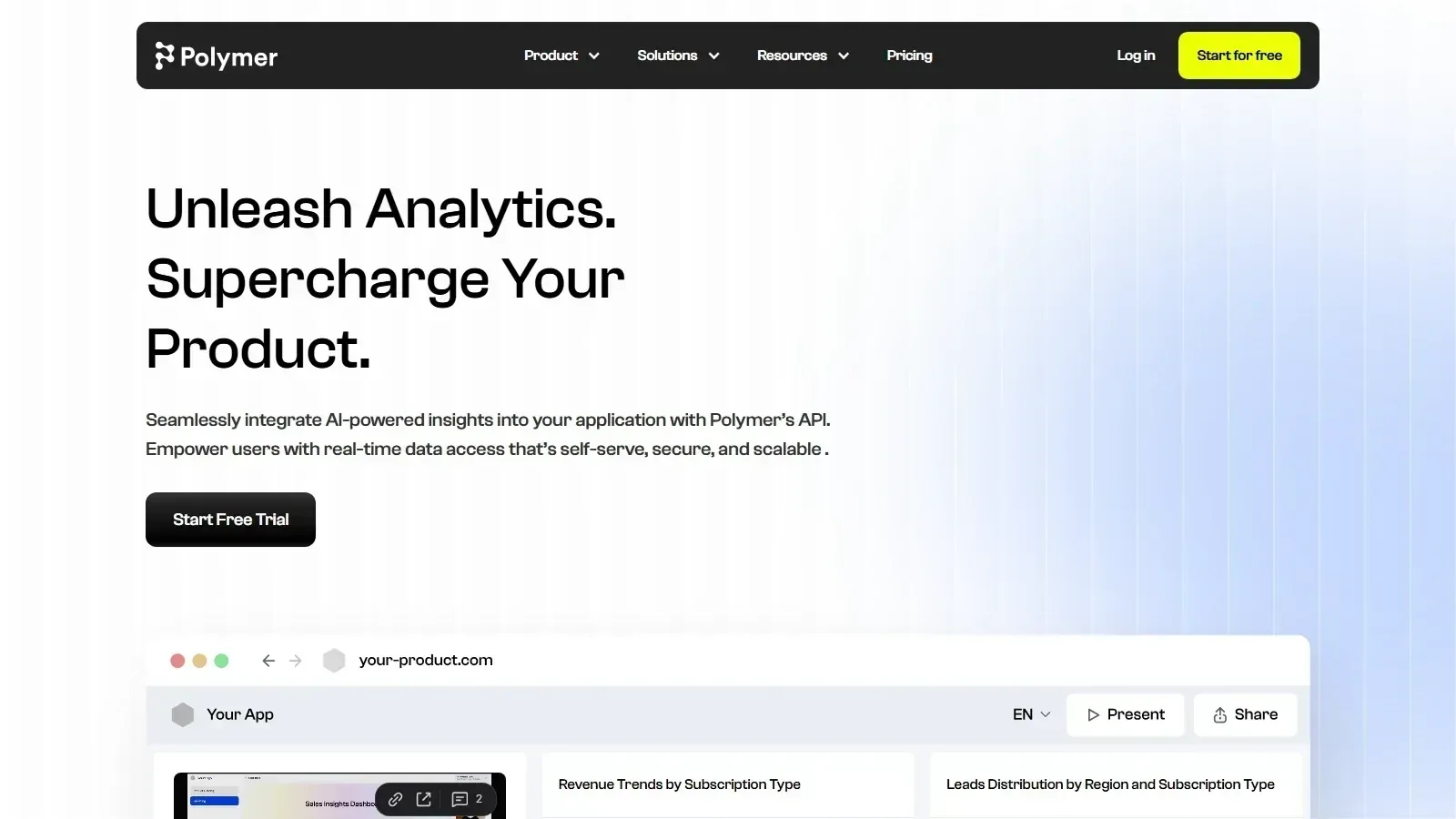 Polymer homepage screenshot