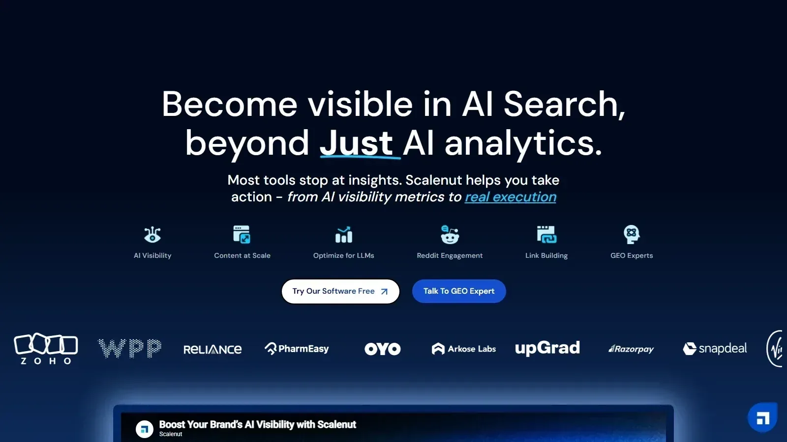 Scalenut homepage screenshot