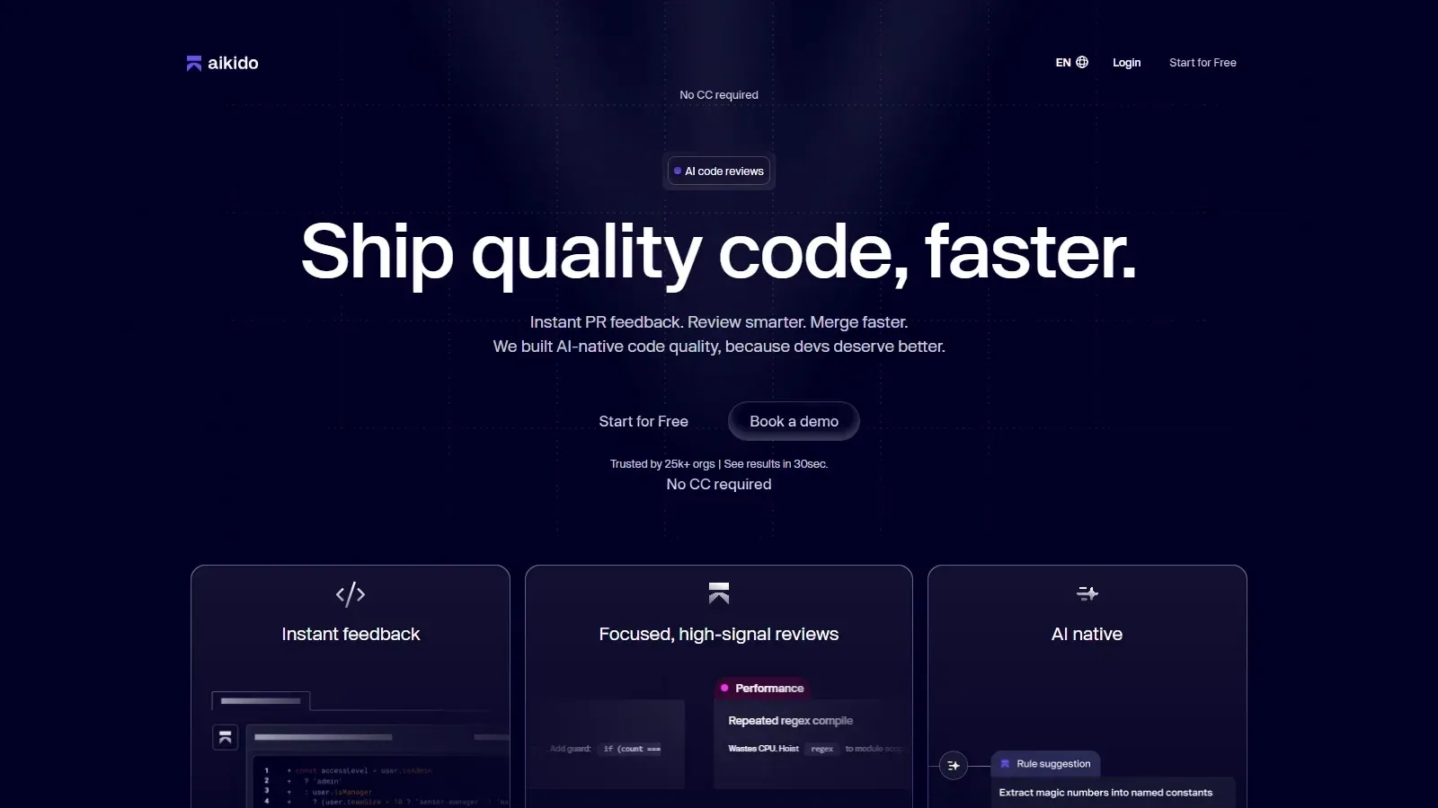 Trag homepage screenshot